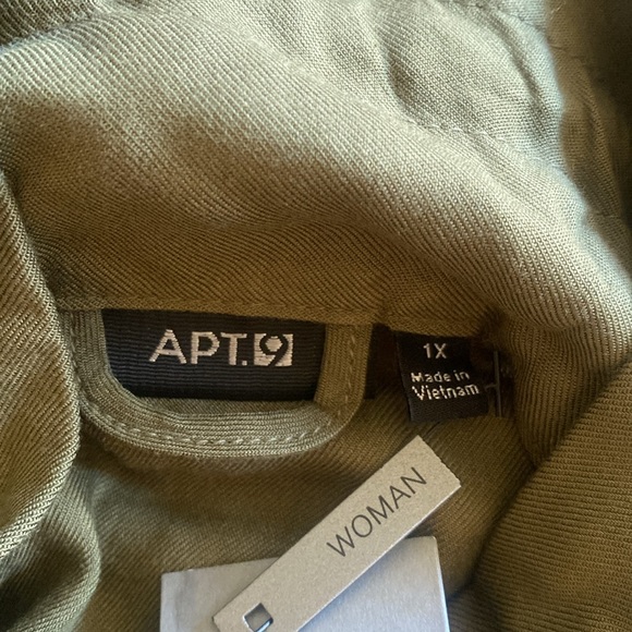 NWT Apt 9 green vest 1X - Picture 6 of 11